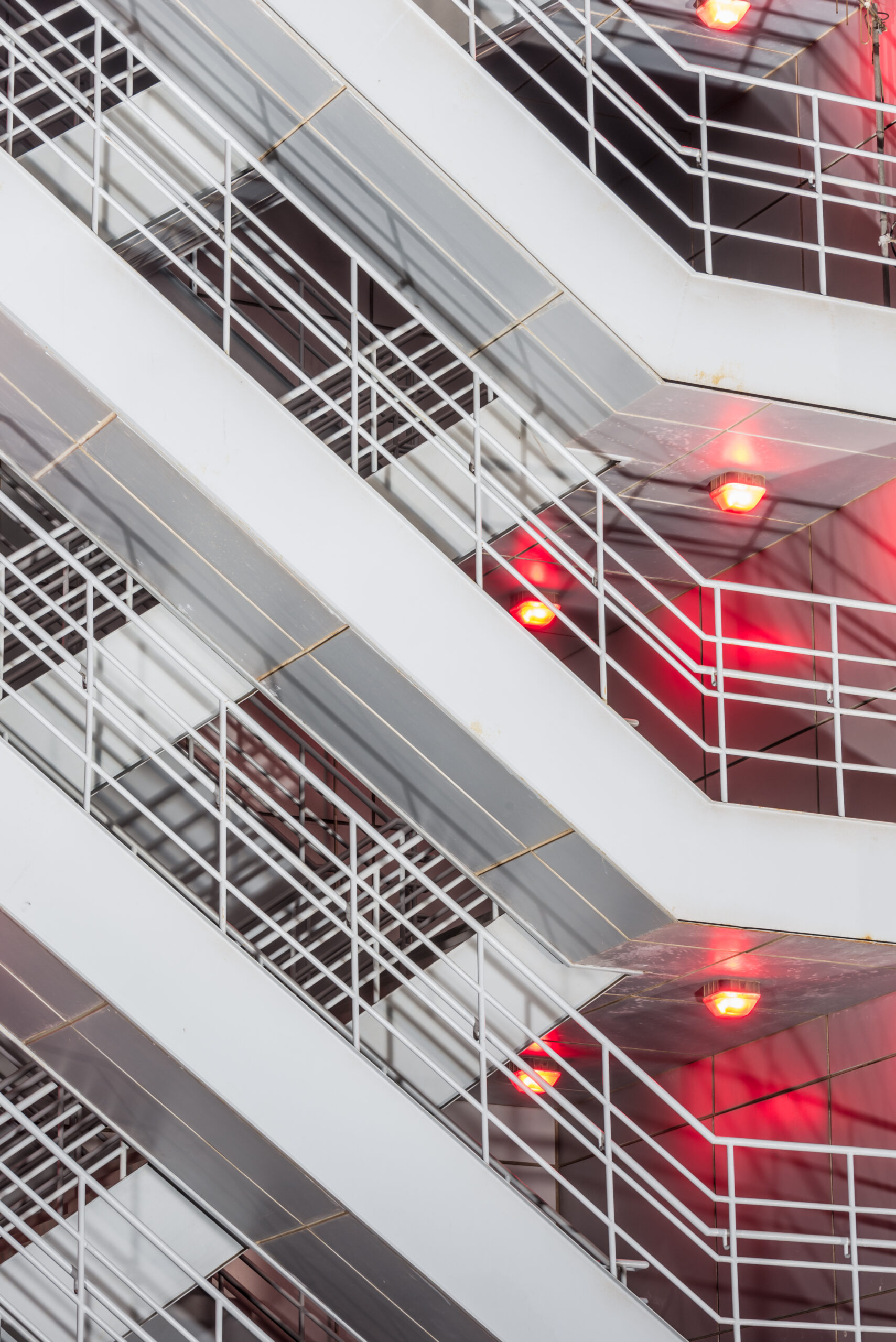 Side View Of Stairs With Handrails in city of China.